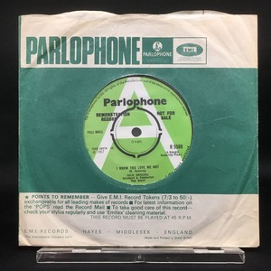 JULIE DRISCOLL / I KNOW YOU LOVE ME NOT (UK-ORIGINAL/7/UK.PARLOPHONE PROMO DEMO-A MARK!/MAT1/1(1G:1G))