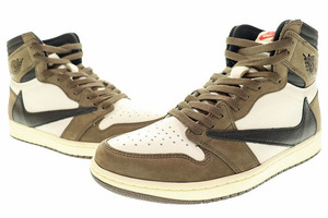 ナイキ NIKE AIR JORDAN 1 HIGH OG TS SP TRAVIS SCOTT 2019 27.5cm DARK MOCHA CD4487-100 エア ジョーダン I トラヴィス ダーク モカ 240