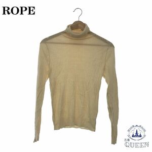 ☆美品☆ ROPE ロペ セーター ニット タートルネック 長袖 レディース ベージュ M 901-670 送料無料