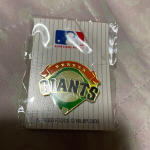 MLB 2002 メジャーリーグ SF サンフランシスコ　ジャイアンツ　カネボウ ベースボール ロゴ ピンバッチ 未開封