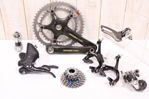 ★Campagnolo カンパニョーロ RECORD TITANIUM 2x10s 機械式変速ブレーキモデル カーボングループセット 170mm/ 52-39T