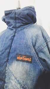 Wild things KATO denim denali jacket 美品 ワイルドシングス カトー デニム デナリ ジャケット パーカー 中綿 プリマロフト ビンテージ 