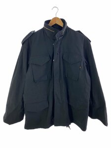 ALPHA INDUSTRIES◆ミリタリージャケット/-/ナイロン/BLK/無地/8415-01-099-7839