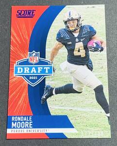 2021 Panini Score Pondale Moore /100 No.D100 RC Rookie NFL 100枚限定　シリアル　ルーキー　カード