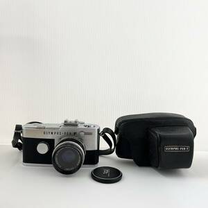 16062/ OLYMPUS-PEN F 38mm 1:1.8 オリンパス フィルムカメラ シルバー 写真 ケース付き