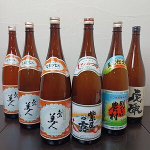 未開栓 芋焼酎 6本セット 1800ml さつま島美人/虎徹/明るい農村/紫尾の露【同梱不可】 A250108-1-A