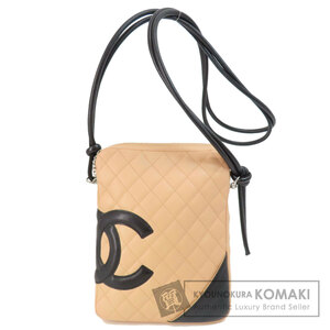 CHANEL シャネル カンボンライン シルバー金具 ショルダーバッグ カーフ レディース 中古