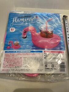 フロートドリンクホルダーFlamingoジュースホルダー浮き輪新品フラミンゴ726