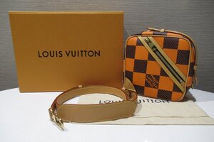 ルイヴィトン LOUIS VUITTON チェス・メッセンジャー 美品 N40548 オレンジ ダミエ ショルダーバッグ 中古 ランクSA BRB・バッグ・財布