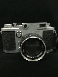 E31★ミノルタ Minolta-35 MODEL ⅡB SUPER ROKKOR 1:1.8 f=5cm レンジファインダー 変形あり ジャンク品