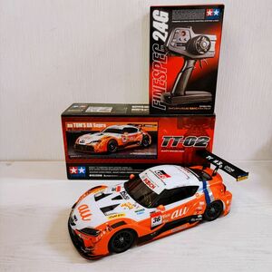 T22【140】1円～ 動作確認済 タミヤ 1/10 電動RC au TOM’S GR Supra TT-02シャーシ プロポ ファインスペック 2.4G まとめ