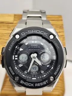 【良品】カシオ G-SHOCK　 GST-W300-1AJF　替えパーツあり