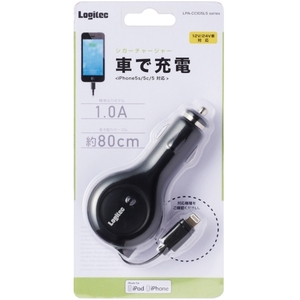 ■2個セット■Apple認証■Lightning対応 カーチャージャー LPA-CCI05L5BK■