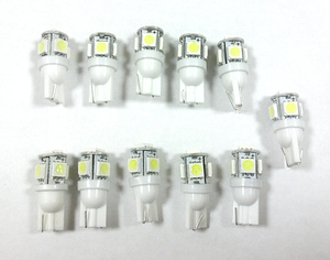 22個セット 24V車用 高輝度 T10/T16 SMD15連級ウェッジ球 20個+保証2個 トラック デコトラ ダンプ バス 大型車用　ホワイト.