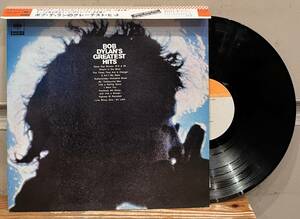 ◇希少!国内初版/ポスター・掛帯付完品LP◇ボブ・ディラン Bob Dylan / グレイテスト・ヒット Bob Dylan