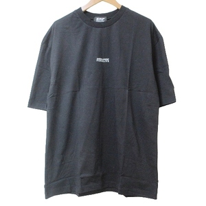 アンリアレイジ ANREALAGE サカナクション 暗闇 KURAYAMI 21年 ロゴ刺? 半袖 Tシャツ FLUTECT カットソー クルーネック XL ブラック X メン