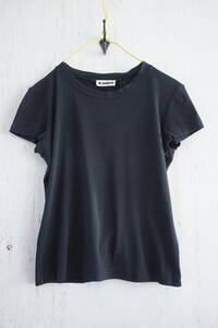 JIL SANDER ジルサンダー *Tシャツ/カットソー*黒/ブラック*イタリア製*コットン/綿