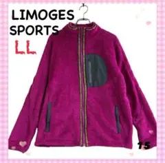 (LIMOGES SPORTS)ジップアップトレーナーLLサイズ紫系ピンク系