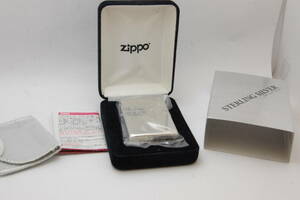 ☆新品・未使用☆　Zippo　ジッポー　スターリング　シルバー　純銀　ラジアル柄　ライター