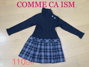 美品 110 cm 「 COMME CA ISM 」 ワンピース 女の子 発表会 ドレス ベビー 服 キッズ フォーマル 式 スーツ 七五三 ブランド コムサ