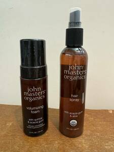 ジョンマスターオーガニックjohn masters organics hair spray ヘアースプレー　ボリューマイジングフォーム　スタイリング剤