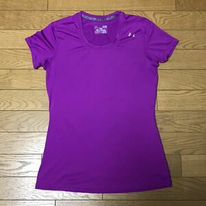 UNDER ARMOUR WOMEN’S SHORT SLEEVE TRAINING T-SHIRTS size-SM(着丈66身幅43) 中古(超美品) 送料無料 NCNR