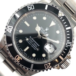 ロレックス ROLEX サブマリーナ 16610 ブラック SS 腕時計 メンズ 中古