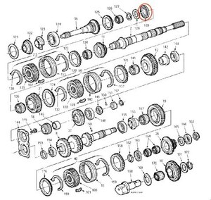 フォード マツダ製 M5R2 5速 マニュアル トランスミッション インプットシャフト スラスト ベアリング Ford MT パーツ F150/350 ブロンコ