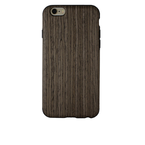 即決・送料込)【木目調ソフトケース】Fashion iPhone6s/6 Wood Style TPU Case Type1 Black Brown