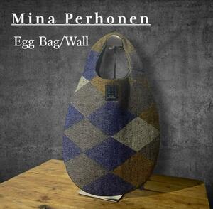 【美品】mina perhonen ミナペルホネン エッグバッグ wall