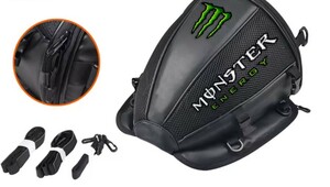 MONSTER ENERGY モンスター エナジー シートバッグ バイク用 ポーチ カウル型 　ウエストバッグ　バイクバッグ　バッグ用品