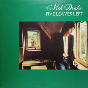 美品 72年プレス 英ISLAND盤LP ピンクリム Nick Drake / Five Leaves Left (1st Album) 1972年 ILPS 9105 マト枝両3U ニック・ドレイク