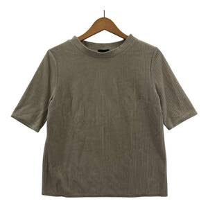 INDIVI インディヴィ コーデュロイ 半袖Ｔシャツ size38/オフホワイト