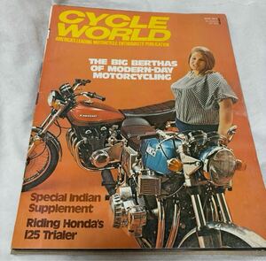 当時物　70s ビンテージ　1973/3 Cycle World Magazine 英語古雑誌　Munch 1200 TTS Kawasaki Z1 900 特集記事　ミュンヒ　カワサキ　旧車