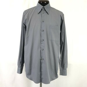 イタリア製☆ヴェルサーチ クラシック/VERSACE CLASSIC V2☆ボタンダウン/長袖シャツ【40/メンズM-L程度/グレー】Tops/Shirts◇cBH718