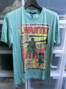 HYSTERIC GLAMOUR WANTED Tシャツ F ミントグリーン #0134CT02960 ヒステリックグラマー