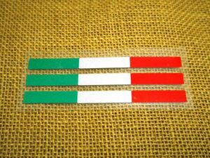 イタリア国旗カラー 反射ステッカー リフレクター 10cm 3枚セット