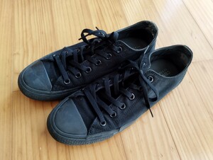 CONVERSE　コンバース　26.5　スニーカー　紐靴　黒　ブラック　メンズ　 黒　シューズ