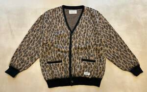 WACKO MARIA LEOPARD MOHAIR KNIT JACQUARD CARDIGAN 【BEIGE】 Lサイズ / ワコマリア / モヘア / カーディガン / レオパード / ニット /