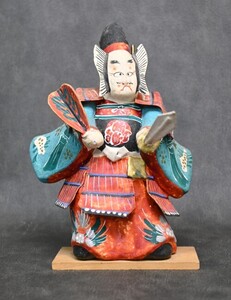 三春　張り子人形　景政　21cm 郷土玩具 伝統工芸 民芸品 置物 張子