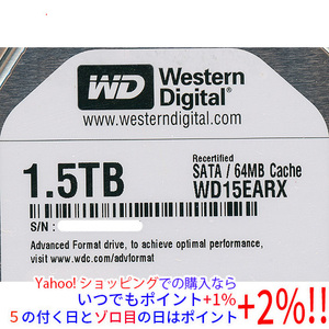 Western Digital製HDD WD15EARX 1.5TB SATA600 [管理:20343820]