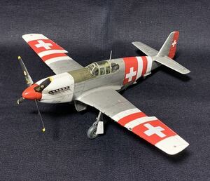 完成品 タミヤ使用 1/48 ノースアメリカン P-51B マスタング スイス空軍 捕獲機