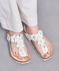 UNITED ARROWS 別注 BIRKENSTOCK GIZEH FLW ユナイテッドアローズ ビルケンシュトック ギゼ フラワー ホワイト サイズ37 新品