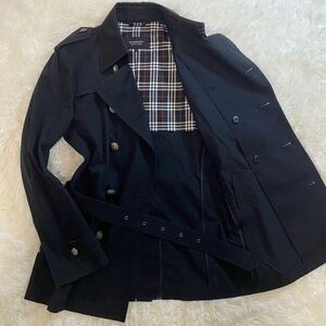 【極美品 M】バーバリーブラックレーベル トレンチコート 三陽商会 BURBERRY BLACK LABEL ノバチェック メンズ ジャケット アウター ベルト