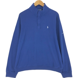 古着 ラルフローレン Ralph Lauren POLO GOLF ポロゴルフ ハーフジップスウェットシャツ トレーナー メンズXXL相当 /eaa500498