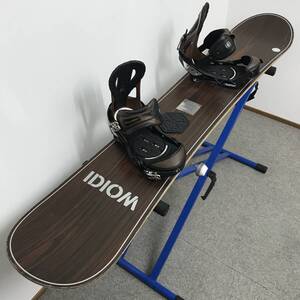 レア◆木目◆2点セット◆BURTON idiom 156cm ビンディング バートン イディオム 希少 スノーボード