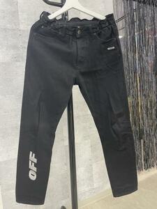 美品 OFF-WHITE ブラック デニムパンツ オフホワイト サイズ29