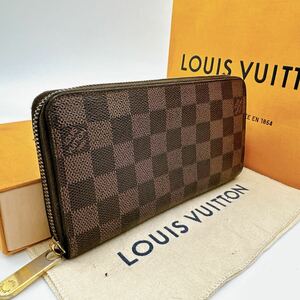 2896【美品】LOUIS VUITTON ルイヴィトン ダミエ ジッピーウォレット ラウンドファスナー 長財布 ウォレット N60015/CA2150