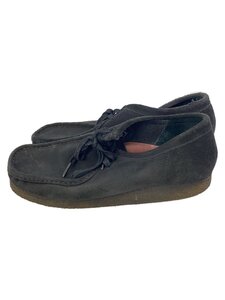 Clarks◆ブーツ/UK9/BLK/スウェード//