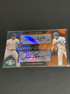 2006 TOPPS CO-SIGNERS ALEX RODRIGUEZ DAVID WRIGHT autograph アレックス　ロドリゲス　デビット　ライト　サイン　auto